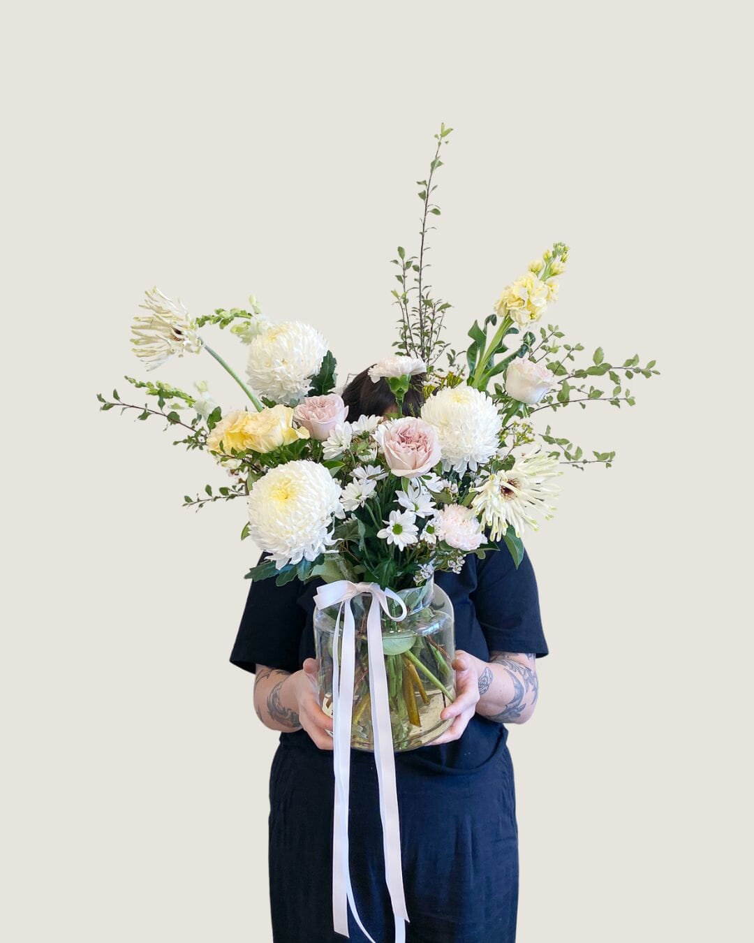 Soft and Natural Vase Large - Poppy Rose - Poppy Rose Flowers Brisbane
