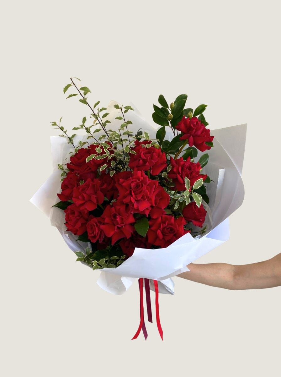 Timeless Love 24 Rose Bouquet - Poppy Rose - Poppy Rose Flowers Brisbane